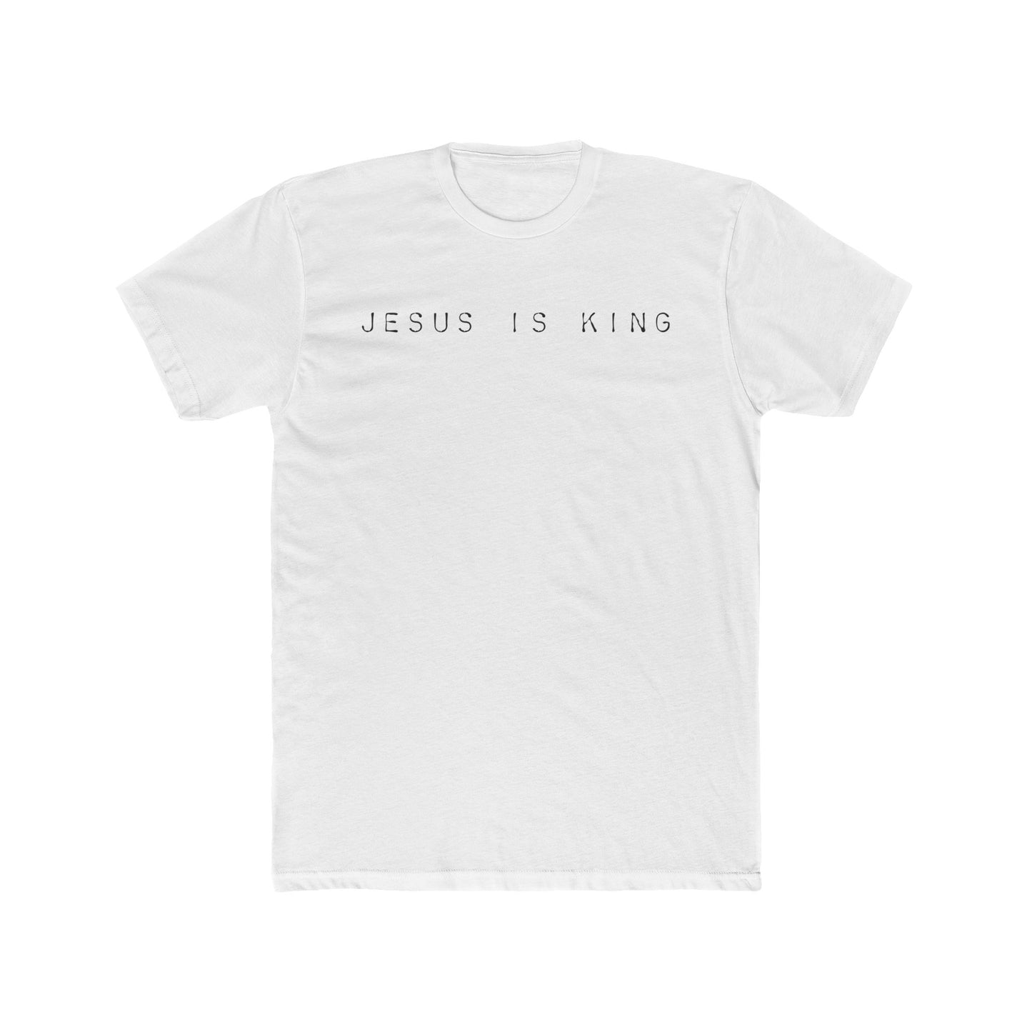 JESUS IS KING Handwritten Tee - White