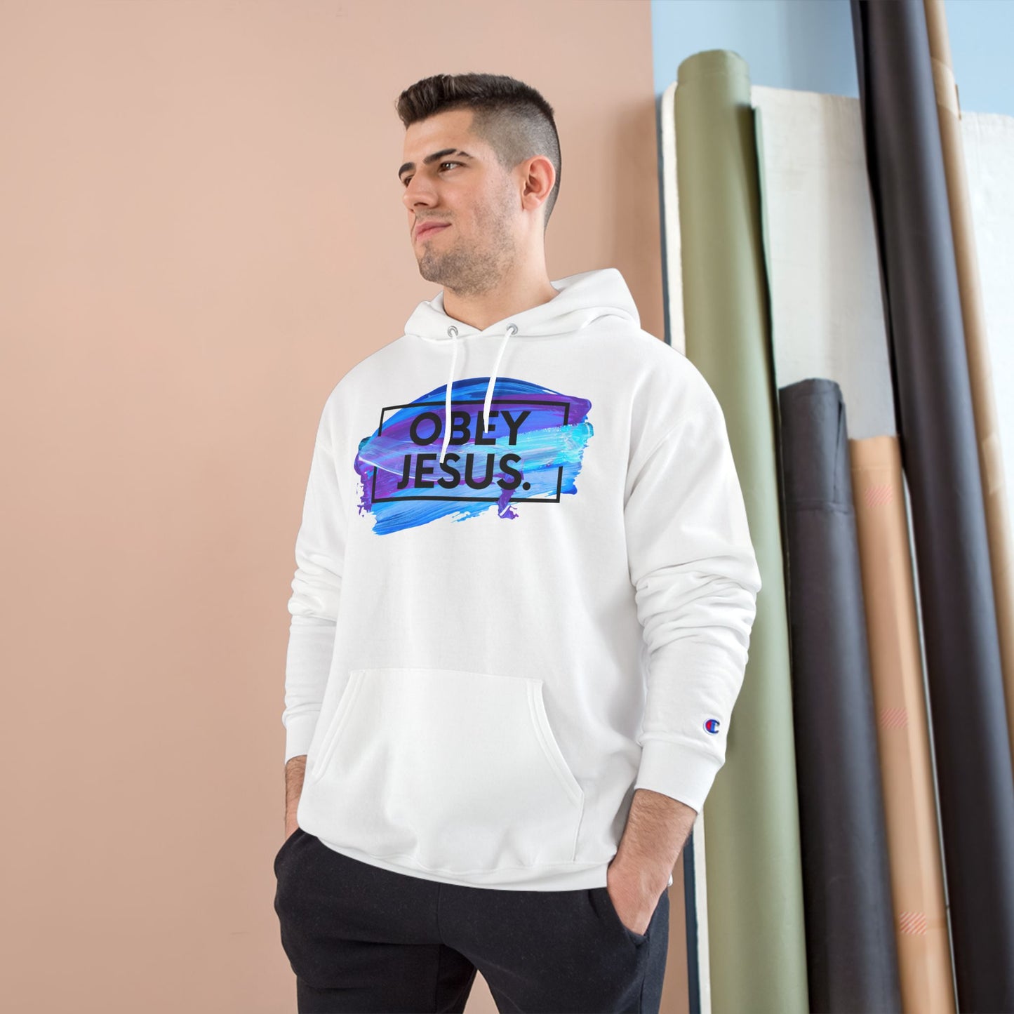 Obey Jesus Hoodie - White