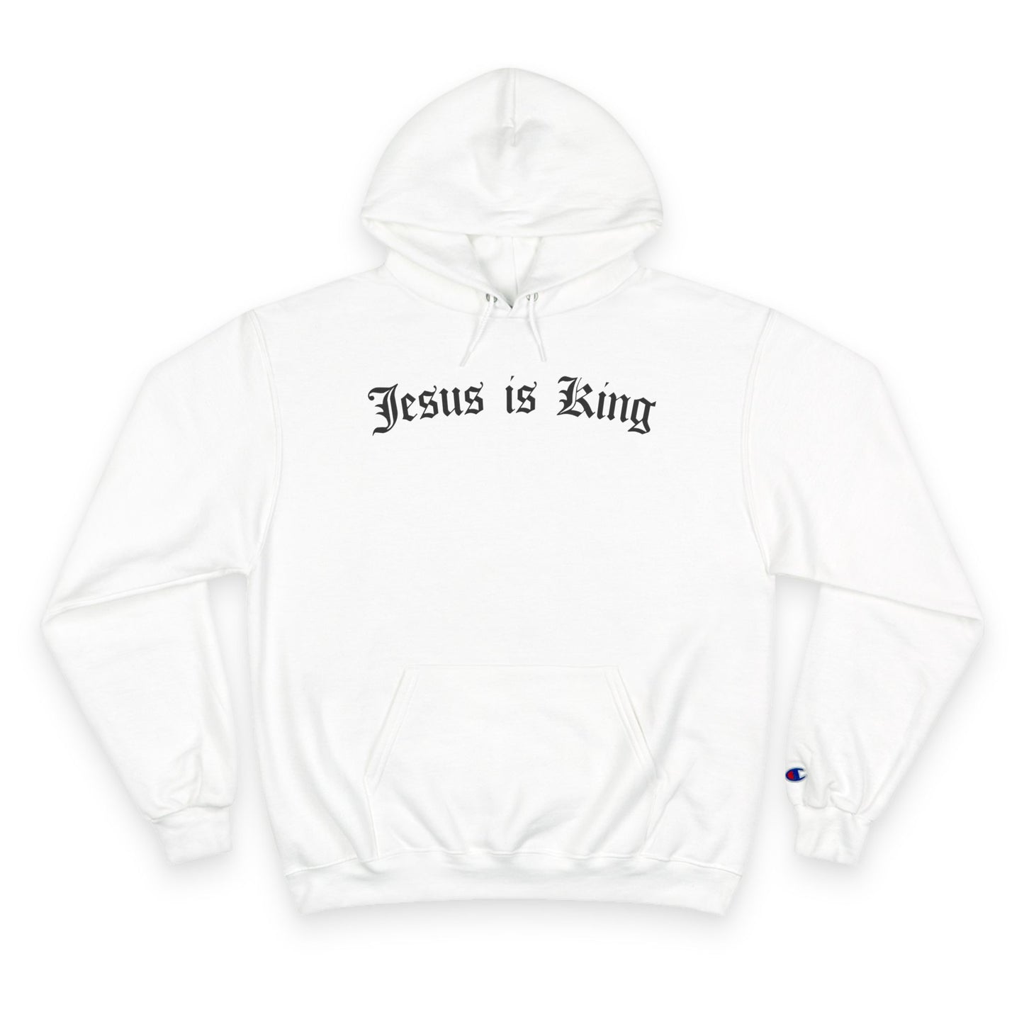 Jesus is King Champion Hoodie - White