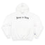 Jesus is King Champion Hoodie - White