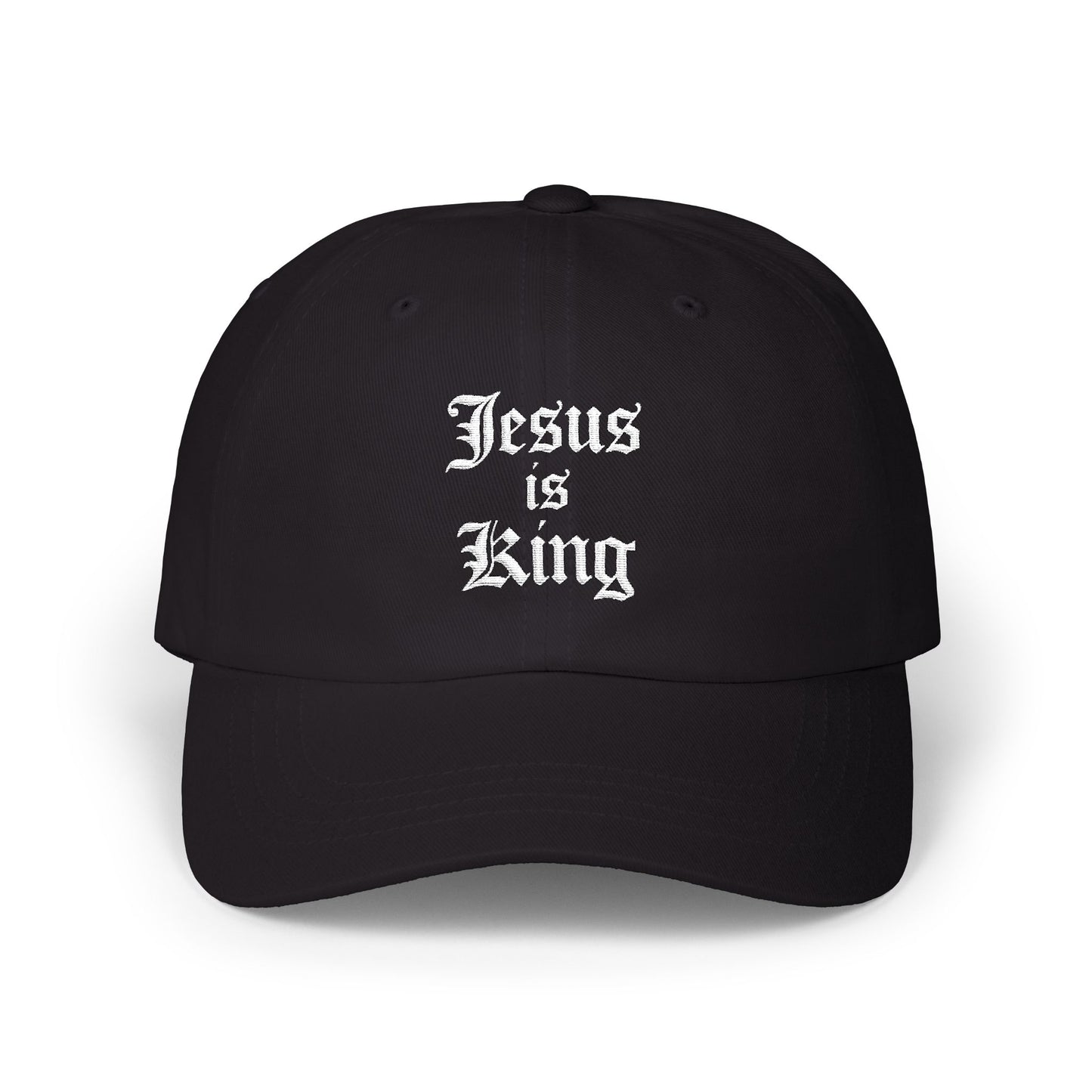 Jesus is King Hat - Black