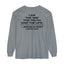Yeshua Gospel Long Sleeve - Grey