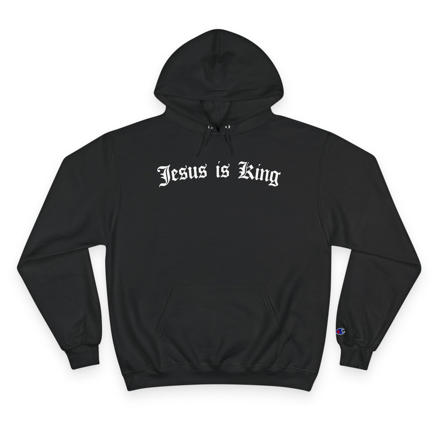 Jesus is King Champion Hoodie - Black