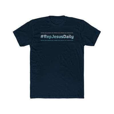 #RepJesusDaily Tee - Navy Blue