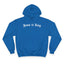 Jesus is King Champion Hoodie - Blue